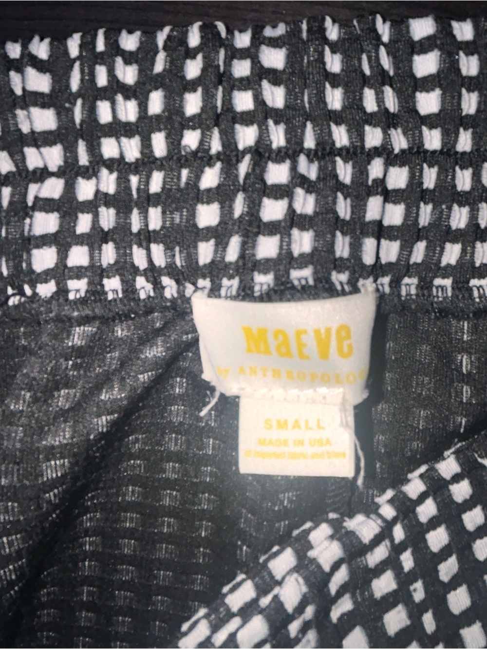 Maeve Maeve Orwell Wide-Leg Cropped Checkered
Pants size S - Picture 6 of 7